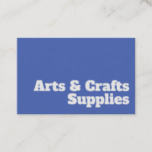 Tarjeta De Visita Diseño de materiales para artes y oficios negrita 