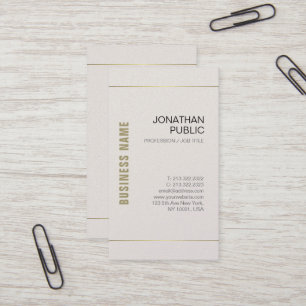 Tarjeta De Visita Diseño de Moda profesional Elegante y moderno Lujo