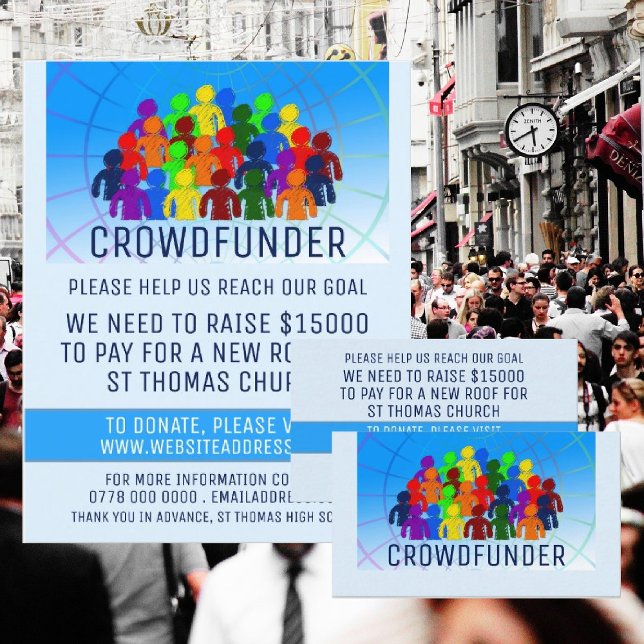 Tarjeta De Visita Diseño de multitudes, financiador colectivo, crowd (Subido por el creador)