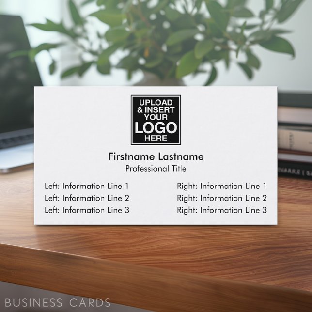 Tarjeta De Visita Diseño de negocio básico - SImple, moderno (Custom Business Card - Online Template Plus Low Quantity Printing)