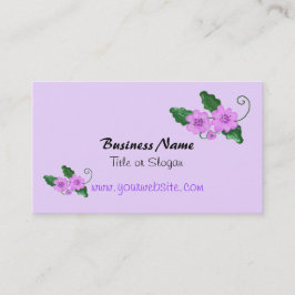 Tarjeta De Visita Diseño de negocio floral elegante