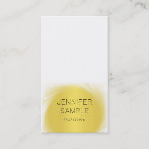 Tarjeta De Visita Diseño de oro glamoroso profesional Plata moderna