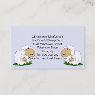 Tarjeta De Visita Diseño de ovejas