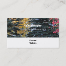 Tarjeta De Visita Diseño de paisajismo de árboles
