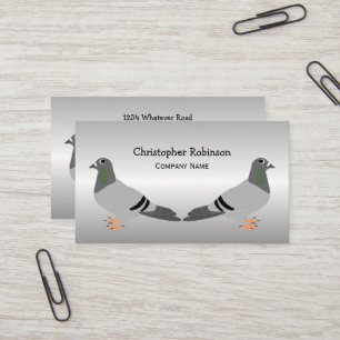 Tarjeta De Visita Diseño de paloma personalizado