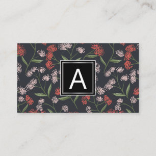 Tarjeta De Visita Diseño de patrones florales