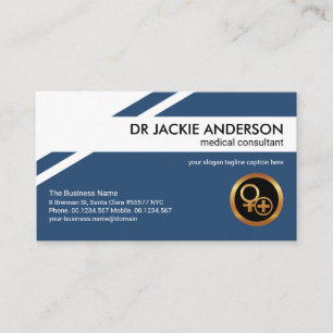 Tarjeta De Visita Diseño de patrones geométricos Consejero médico