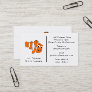Tarjeta De Visita Diseño de peces