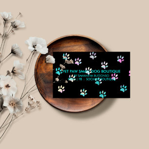 Tarjeta De Visita Diseño de peluquería para mascotas Boutique Canina