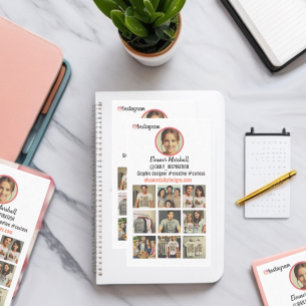 Tarjeta De Visita Diseño de perfil de incitación a la cuadrícula