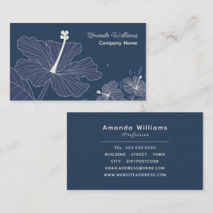 Tarjeta De Visita Diseño de Petal de Flor, Floral