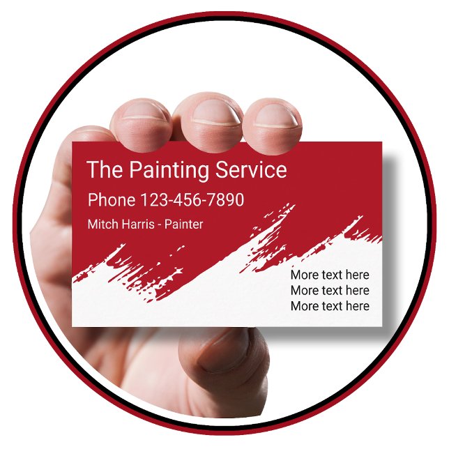 Tarjeta De Visita Diseño de Pintor Profesional (Subido por el creador)