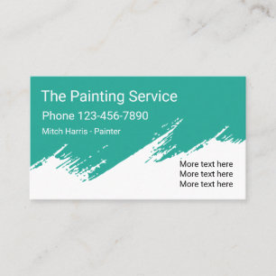 Tarjeta De Visita Diseño de pintor profesional elegante