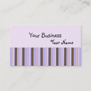 Tarjeta De Visita Diseño de raya clásico