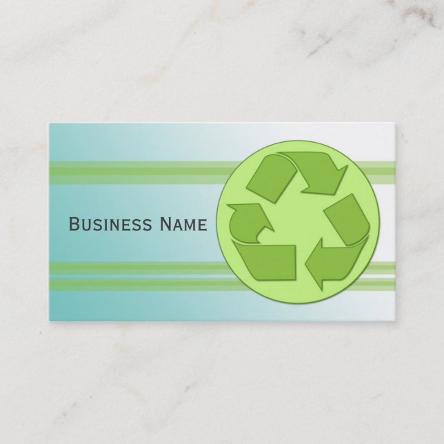 Tarjeta De Visita Diseño de reciclaje (Anverso)
