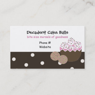 Tarjeta De Visita Diseño de repostería de dulces y golosinas