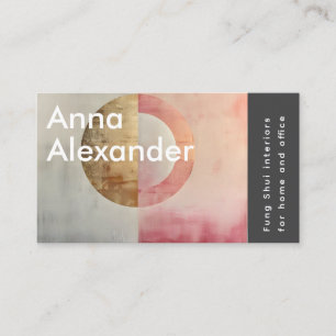 Tarjeta De Visita Diseño de serenidad rosa 7