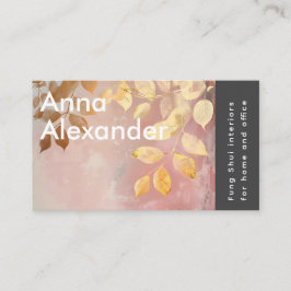 Tarjeta De Visita Diseño de serenidad rosa 9