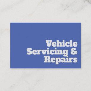 Tarjeta De Visita Diseño de Servicio y Reparaciones de Vehículos en 