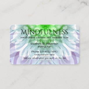 Tarjeta De Visita Diseño de Servicios de Mindfulness