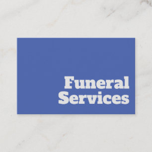 Tarjeta De Visita Diseño de servicios funerarios de la empresa en ne