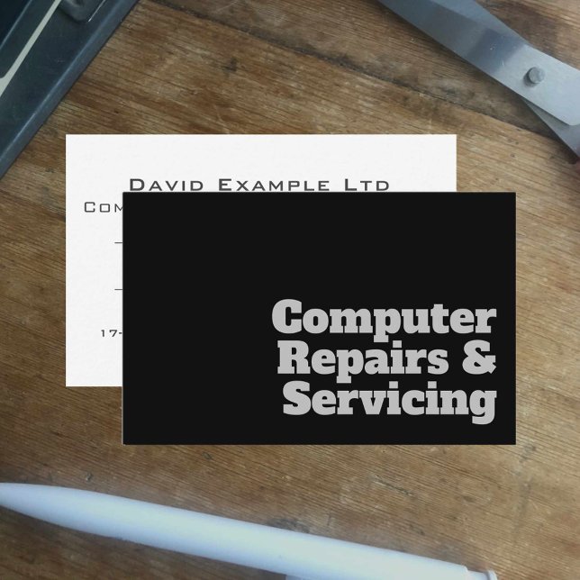 Tarjeta De Visita Diseño de servicios y reparaciones de computadoras (Subido por el creador)