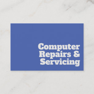 Tarjeta De Visita Diseño de servicios y reparaciones de computadoras