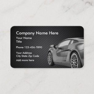 Tarjeta De Visita Diseño de tema automotriz
