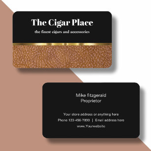 Tarjeta De Visita Diseño de tema de cigarro elegante