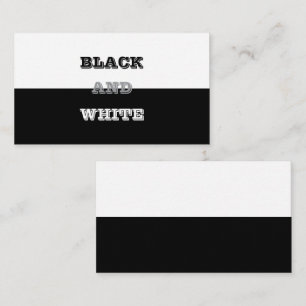 Tarjeta De Visita Diseño De Texto Blanco Gris Negro Y Colores Sólido