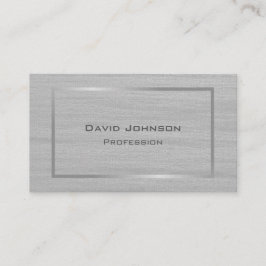 Tarjeta De Visita Diseño de textura gris Imprimir marco elegante de 