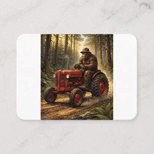 Tarjeta De Visita Diseño de Tractor Bigfoot para la Granja del Papá