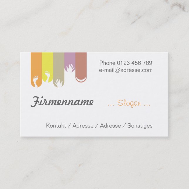 Tarjeta De Visita Diseño de uña - cuidado de uña (Anverso)