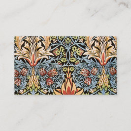 Tarjeta De Visita Diseño de William Morris Snakeshead