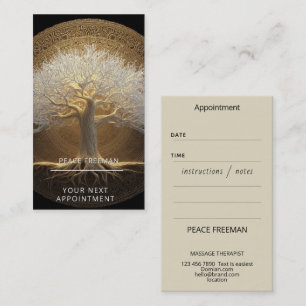 Tarjeta De Visita Diseño del Árbol de la Vida   Árbol de Luz Eterna
