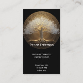 Tarjeta De Visita Diseño del Árbol de la Vida | Árbol de Luz Eterna