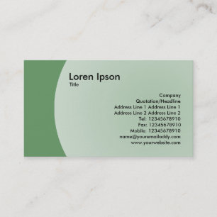 Tarjeta De Visita Diseño del arco - verde caqui