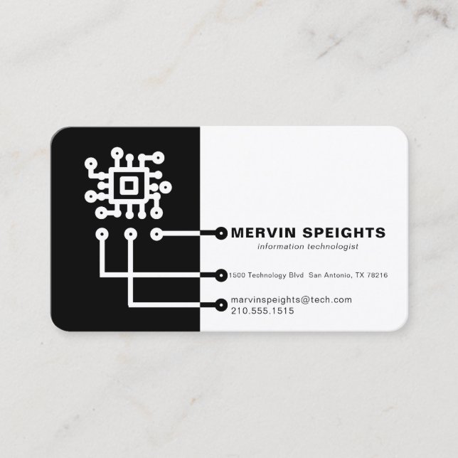 TARJETA DE VISITA DISEÑO DEL CIRCUITO (Anverso)