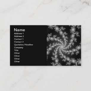 Tarjeta De Visita Diseño del fractal