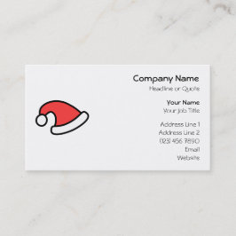 Tarjeta De Visita Diseño del gorra de Santa