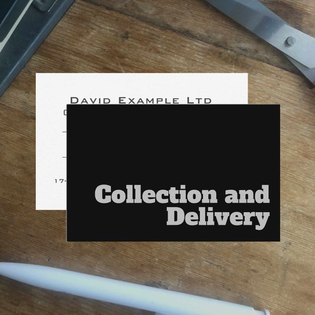 Tarjeta De Visita Diseño del proveedor de cobros y entregas en negri (Subido por el creador)