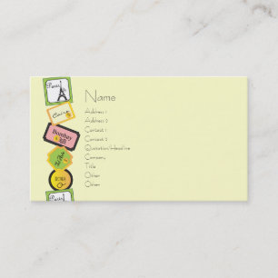 Tarjeta De Visita Diseño del viaje