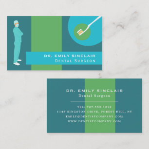Tarjeta De Visita Diseño dentista moderno, dentista, dentista
