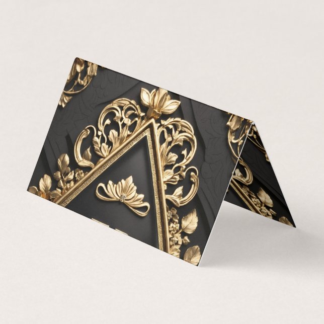 Tarjeta De Visita Diseño dorado (Anverso)