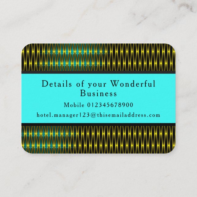 Tarjeta De Visita Diseño Ejecutivo (Reverso)