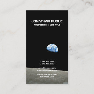 Tarjeta De Visita Diseño elegante de la ciencia del universo espacia