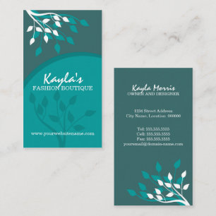 Tarjeta De Visita Diseño elegante de la naturaleza