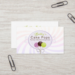 Tarjeta De Visita Diseño elegante de la panadería del estallido de