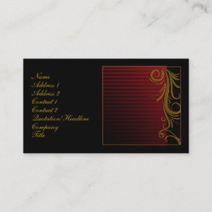 Tarjeta De Visita Diseño elegante de la voluta