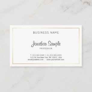 Tarjeta De Visita Diseño elegante estilo guión lujo moderno